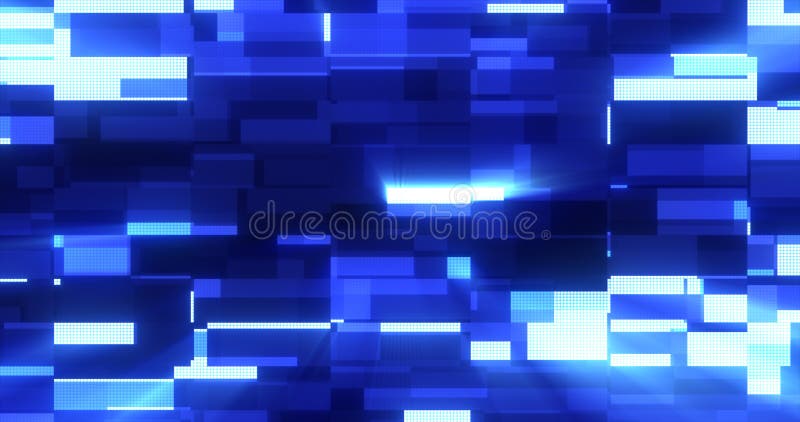 Abstract glowing light blue futuristic energy lines and stripes rectangular magic hi-tech flying horizontally. Abstract background vector illustration