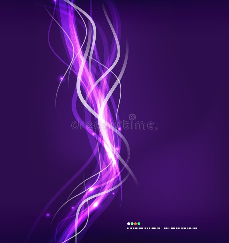 Abstract glowing lines vector illustration