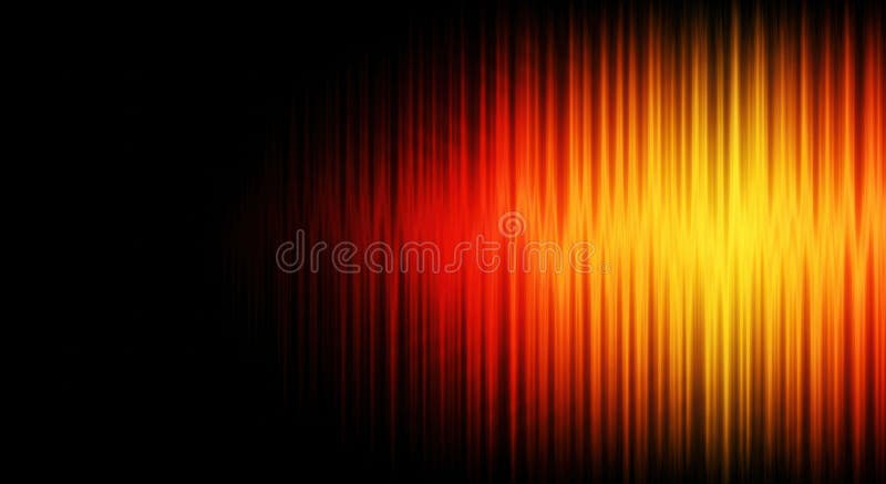 Abstract glowing orange and yellow vertical lines abstract light display stock illustration