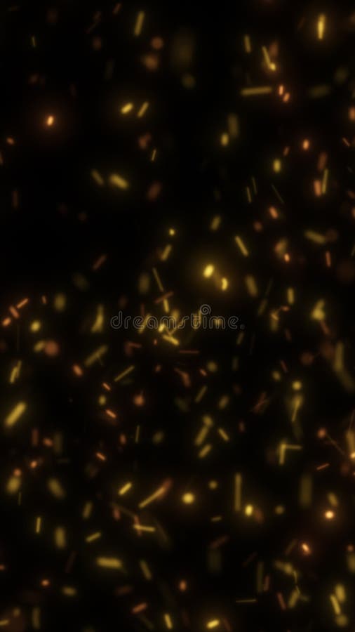 Abstract glowing particles floating in darkness, creating a dynamic and ethereal light field royalty free stock images