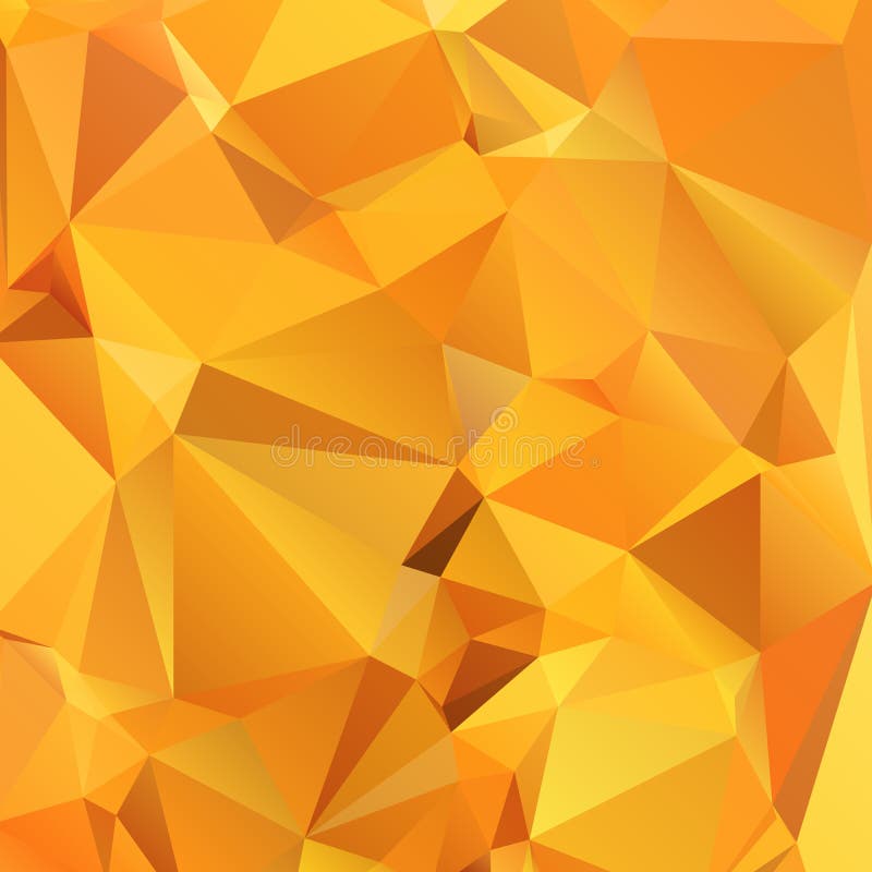 Abstract gold orange background polygon. royalty free illustration