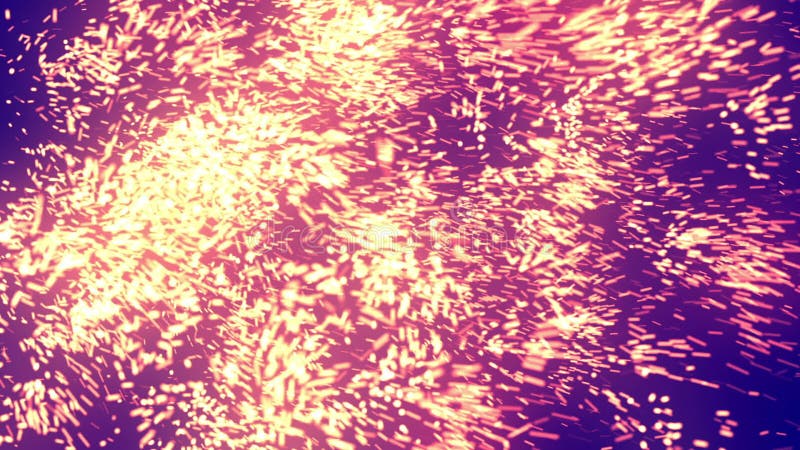 Abstract Gold Particles vector illustration