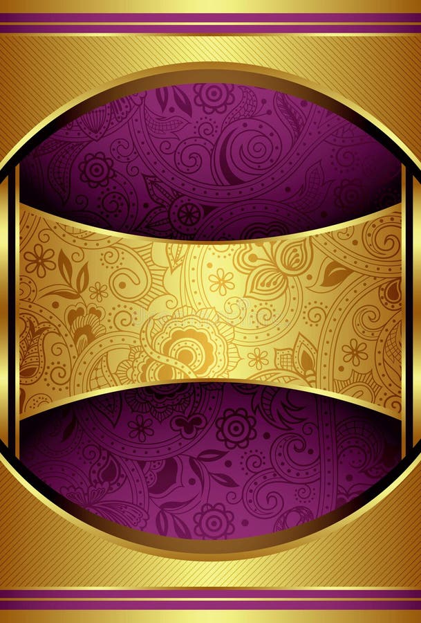 Purple Gold Abstract : The best selection of royalty free purple and