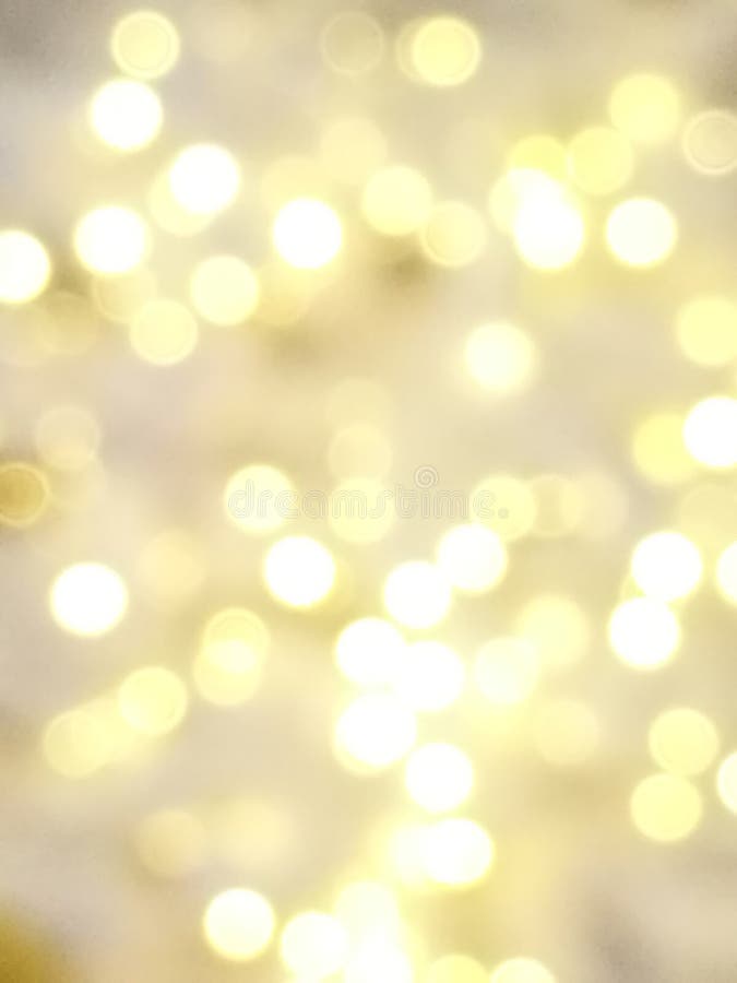 Abstract Gold and White Light Bokeh Background Stock Photo Image of
