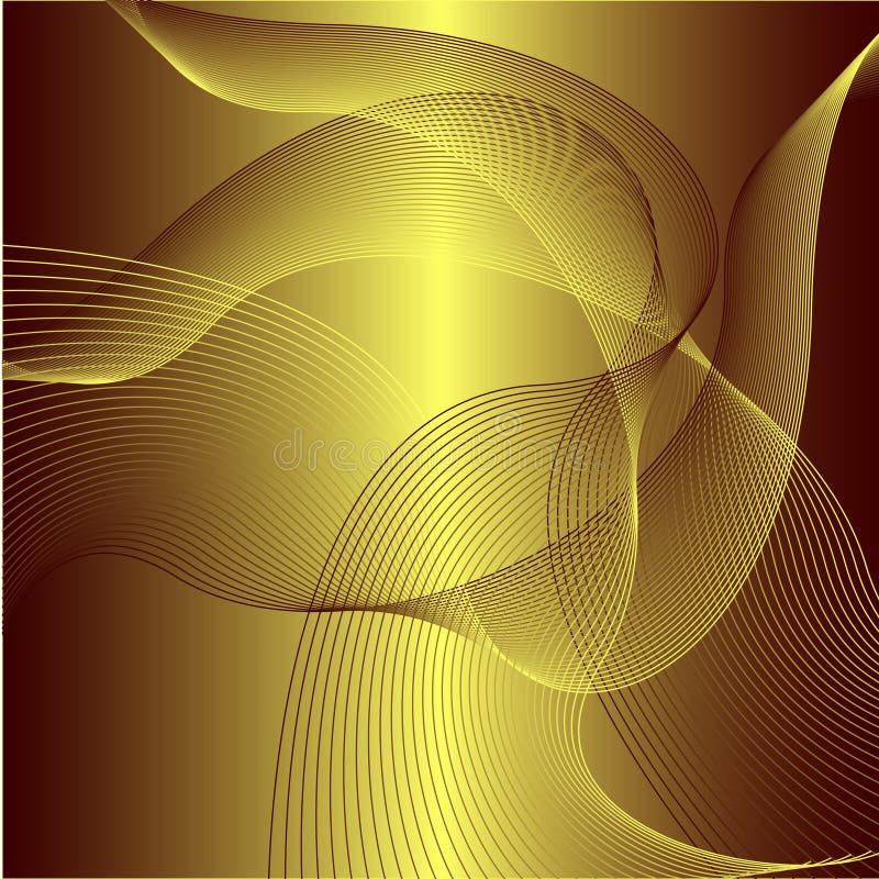 Abstract golden background stock vector. Illustration of rotate 6751677
