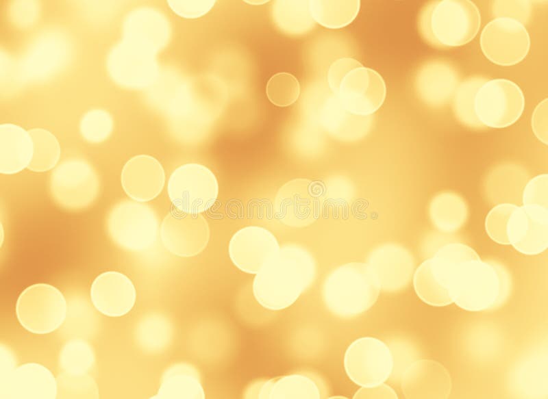 Abstract golden bokeh background