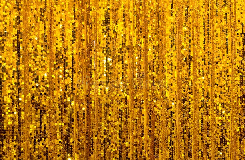 Abstract golden glitter curtain background