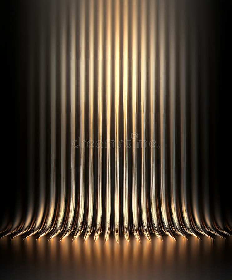 Abstract golden light effect with vertical lines creating a dramatic atmosphere. stock photos