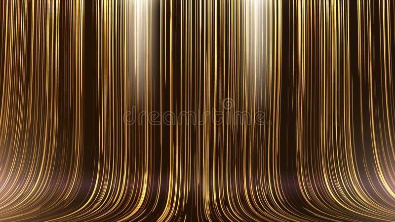 Abstract Golden Moving Line Streaks Background stock images