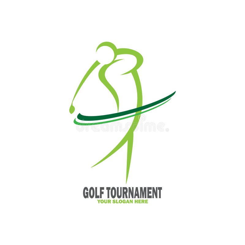 Abstract golf tournament logo royalty free illustration Abstract golf tournament logo royalty free illustration