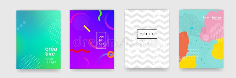 Abstract gradient flowing geometric pattern background texture for poster cover design vector illustration
