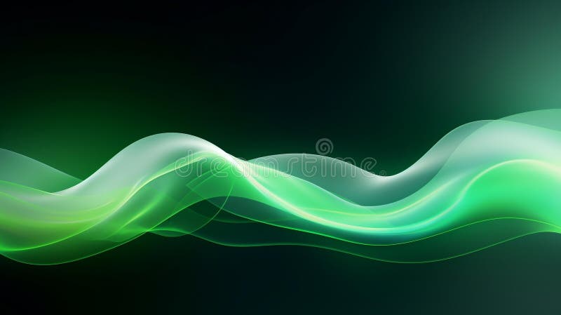 Abstract gradient futuristic conceptual background, abstract color flows and waves with glow, stock illustration.
