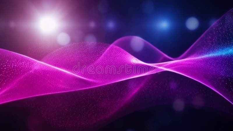 Abstract gradient particle waves seamlessly flowing stock illustration