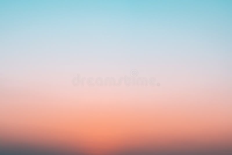 Abstract Gradient Sunrise in Sky with Blue and Orange Natural ...