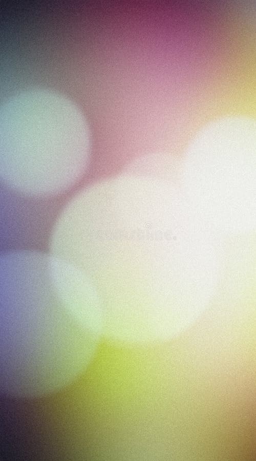 Soft pastel colored abstract grainy background with a subtle bokeh effect stock image