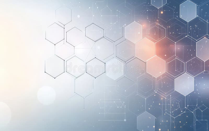 Abstract Medical Technology Network Diagram royalty free illustration