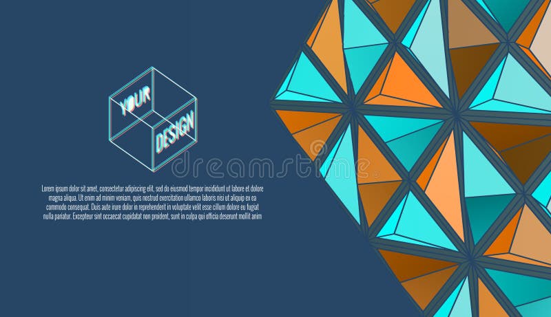 Abstract graphic layout template for multi purpose vector illustration