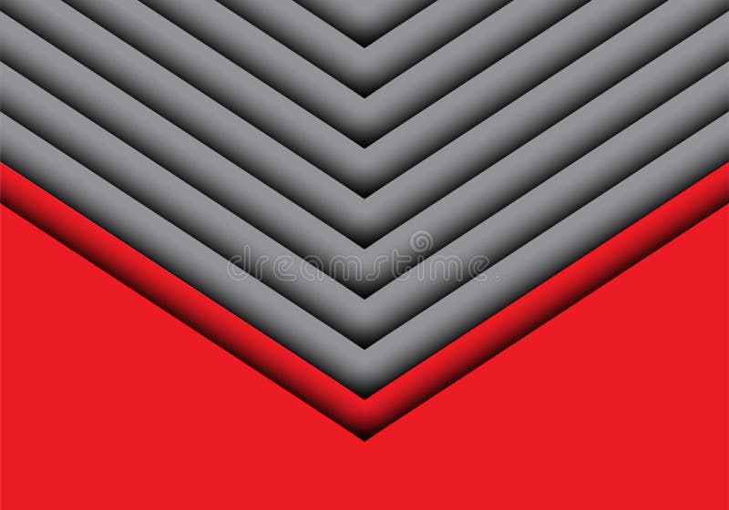 Abstract gray arrow on red design modern futuristic creative idea background vector. vector illustration