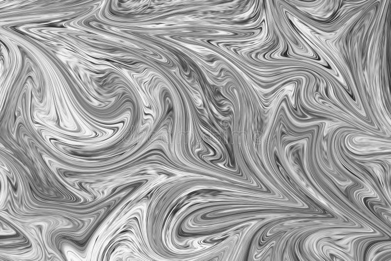 Abstract Gray Black and White Marble Ink Pattern Background. Liquid