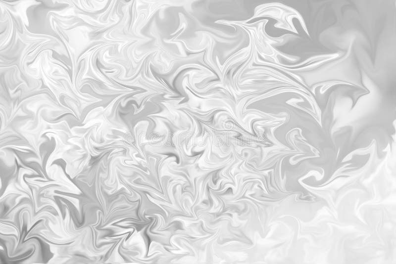 Abstract Gray Black And White Marble Ink Pattern Background. Liquify Abstract Pattern With Black