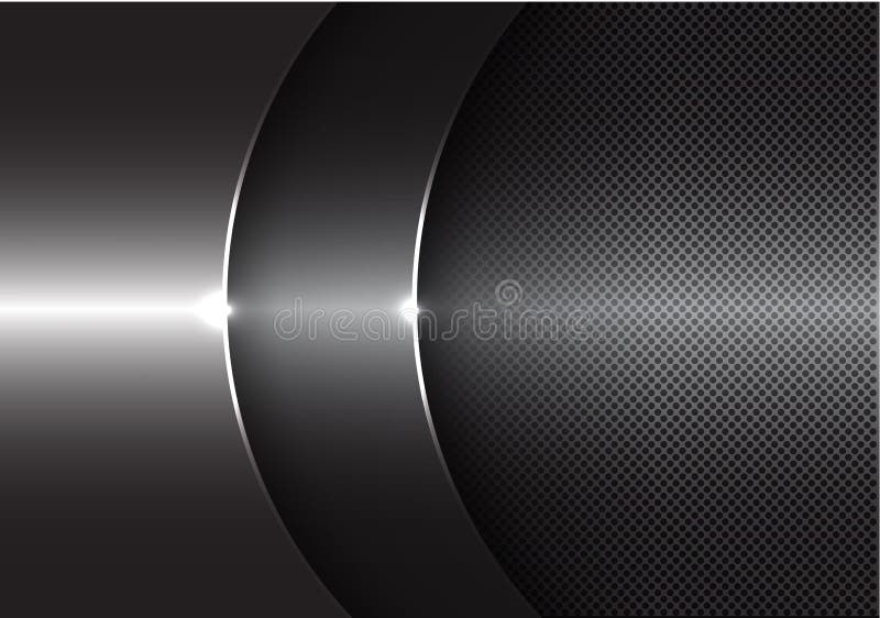 Abstract gray metal curve overlap design modern background vector stock illustration