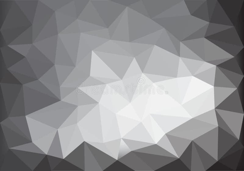 Abstract gray tone light low polygon background texture vector vector illustration