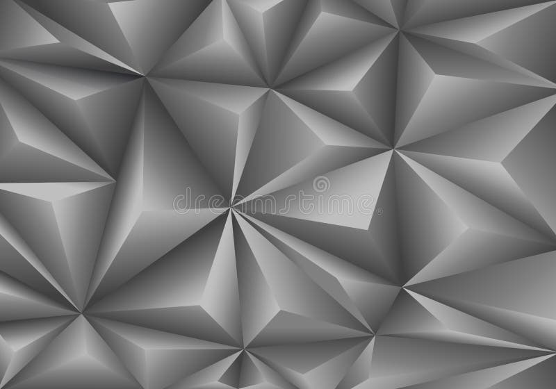 Abstract gray triangle polygon pattern background texture vector royalty free illustration