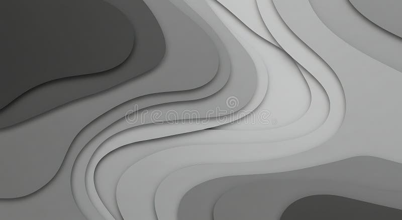 Abstract Gray Wave Background stock illustration