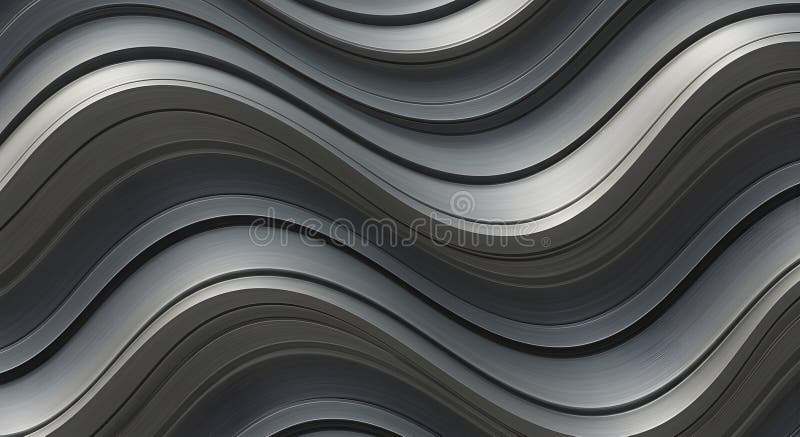 Abstract gray wavy lines pattern royalty free illustration