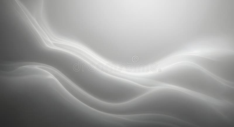 Abstract gray and white wavy lines stock illustration