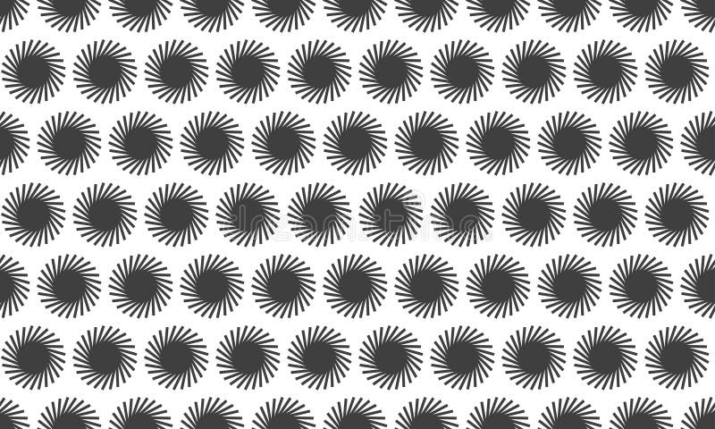 Abstract grayscale pattern of swirling circles, ideal for website backgrounds, textile prints, or modern graphic design projects royalty free illustration