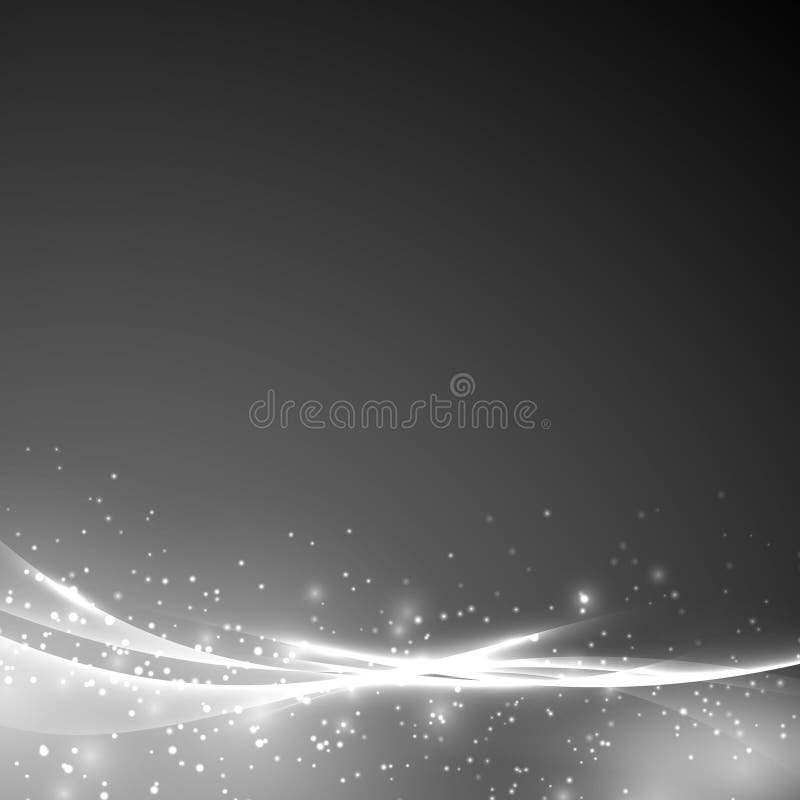 Abstract grayscale soft swoosh line layout vector illustration