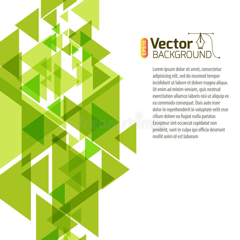 Abstract green background stock vector. Illustration of geometric