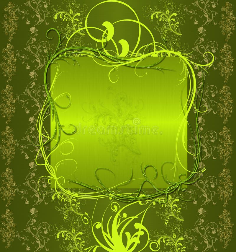 Abstract green banner stock illustration. Illustration of abstract