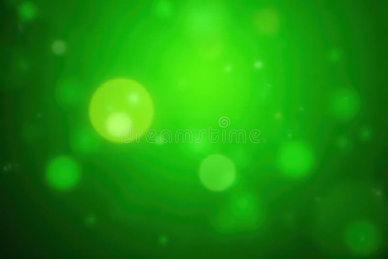 Abstract green bokeh background, twinkling lights , color, blurred vector illustration