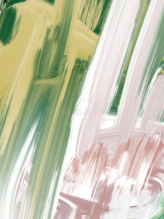 Abstract green creative painted background with acrylic paints stock photo