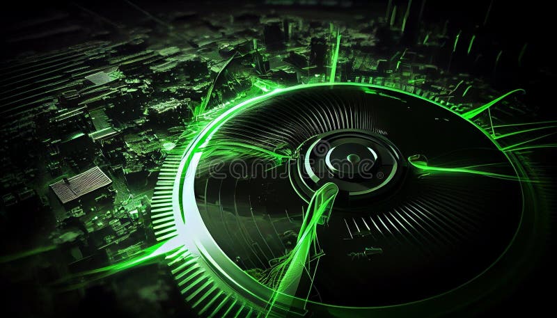 Abstract green energy background wallpaper for presentations and PowerPoint royalty free illustration.