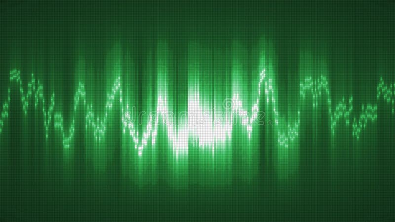 Abstract green energy equalizer from particles and dots abstract background vector illustration