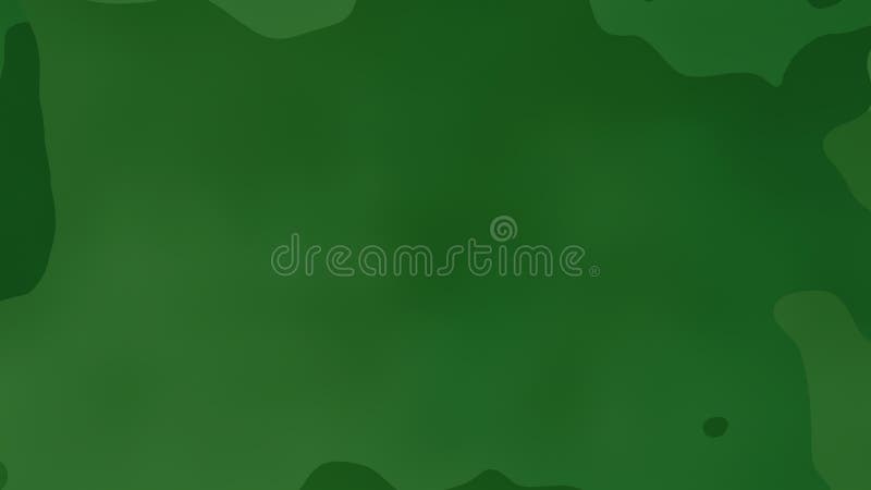 Abstract Green Fluid Background with Organic Shapes and Smooth Gradient stock illustration
