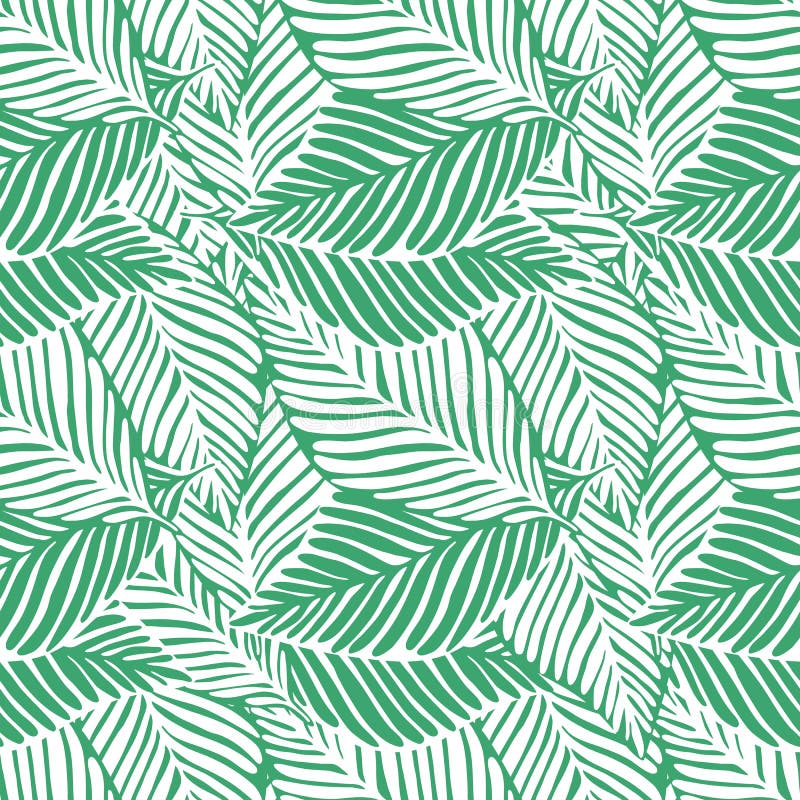 Abstract green jungle print. Exotic plant. Tropical pattern, palm