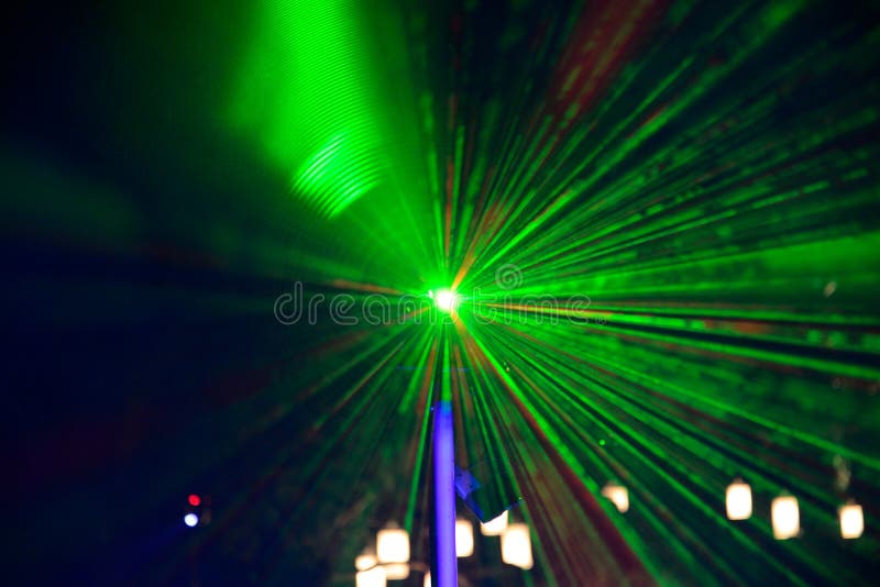 Abstract green light