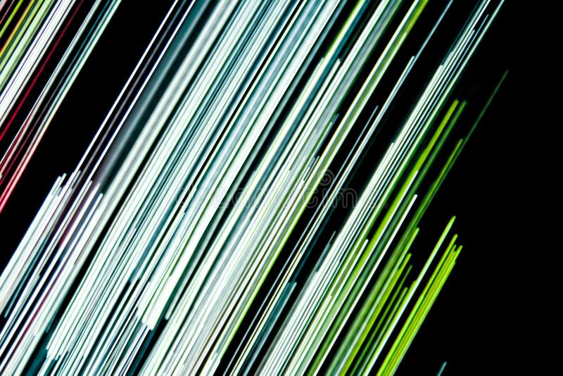 Glowing green lines on black. Glowing green lines on black