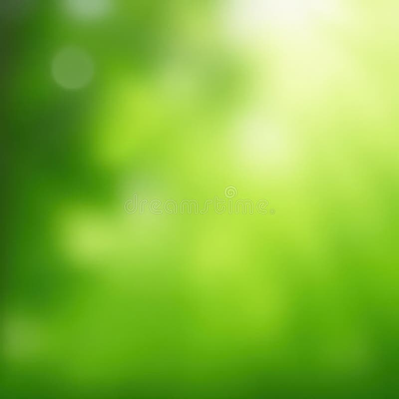 Abstract green nature bokeh, soft focus, unfocused, overlay, flora, soft focus vector illustration