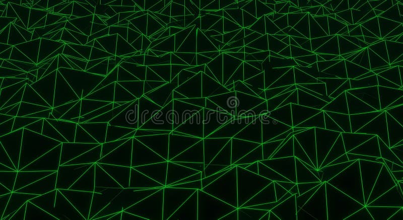 Abstract Green Network Connection Background vector illustration