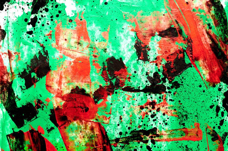 Multicolor abstract background, watercolor paint blots, lines and brush strokes on white paper royalty free stock images