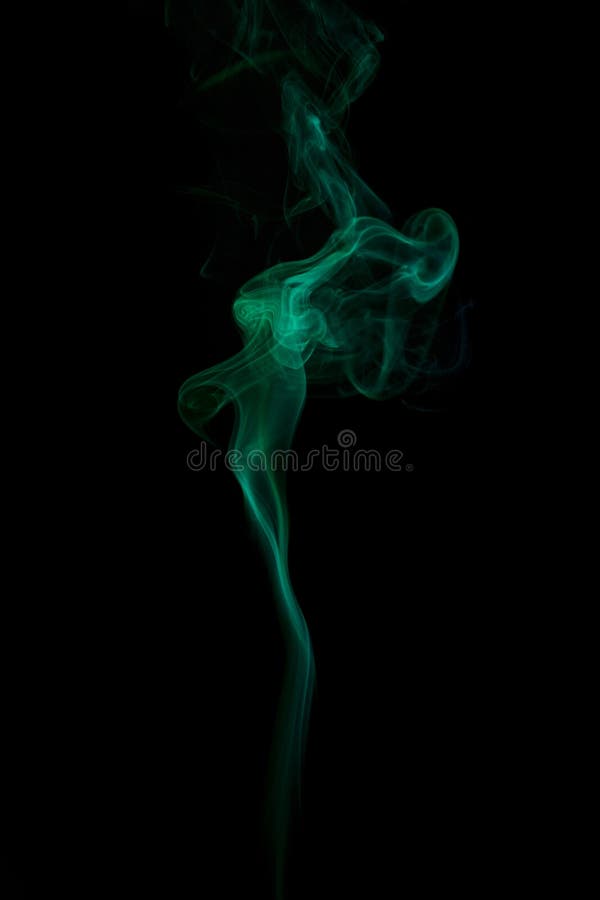 Abstract green smoke from aromatic sticks. stock image Abstract green smoke from aromatic sticks. stock image