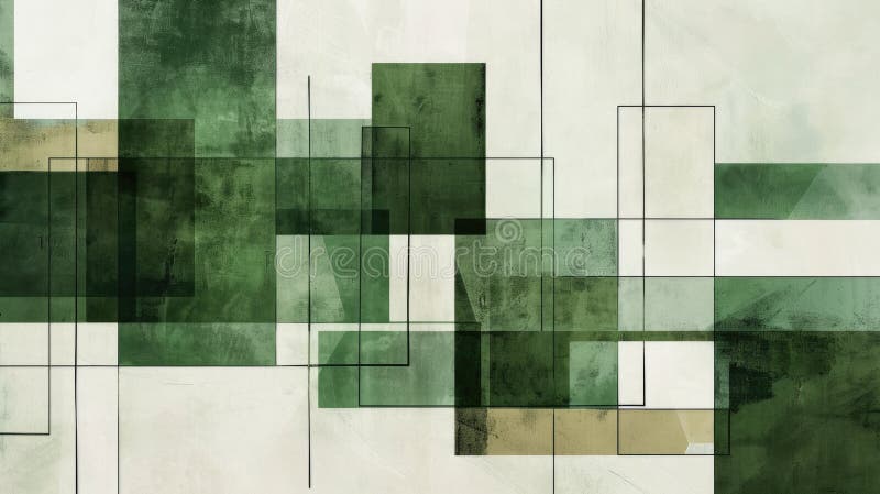 Abstract green square repetitive pattern polygon geometry in background. AIG51. royalty free stock images