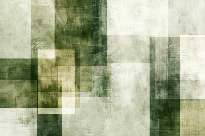 Abstract green square repetitive pattern polygon geometry in background. AIG51. stock photo