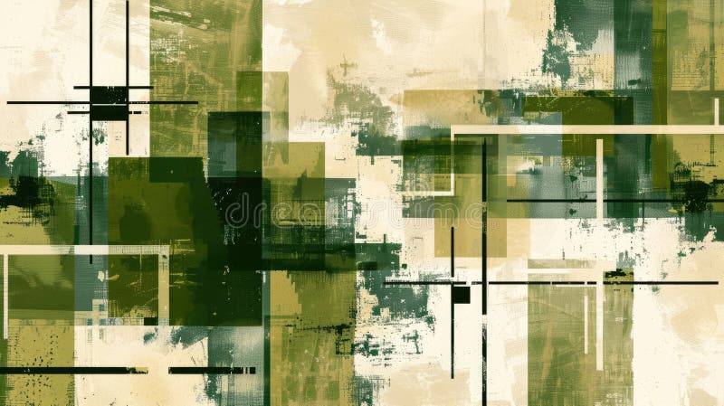 Abstract green square repetitive pattern polygon geometry in background. AIG51. royalty free stock images