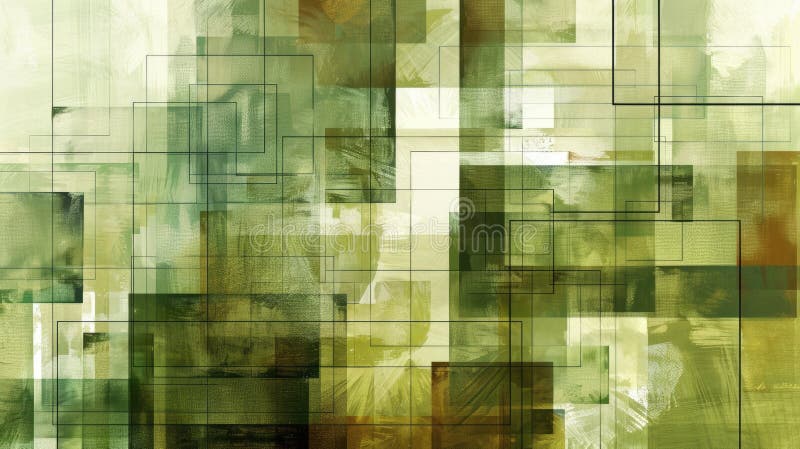 Abstract green square repetitive pattern polygon geometry in background. AIG51. royalty free stock photos